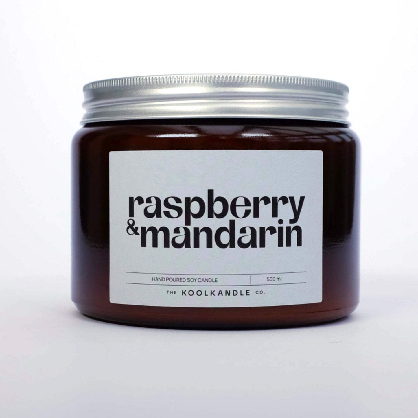 Raspberry & Mandarin Candle – Fruity and Citrusy Soy Wax Candle for a Refreshing Home Aroma