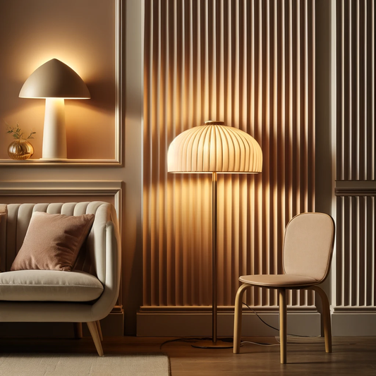 Elevate Your Space with Mushroom Lamps and Fluted Panels: The Hottest Home Decor Trends of 2024 - Outlet Zone