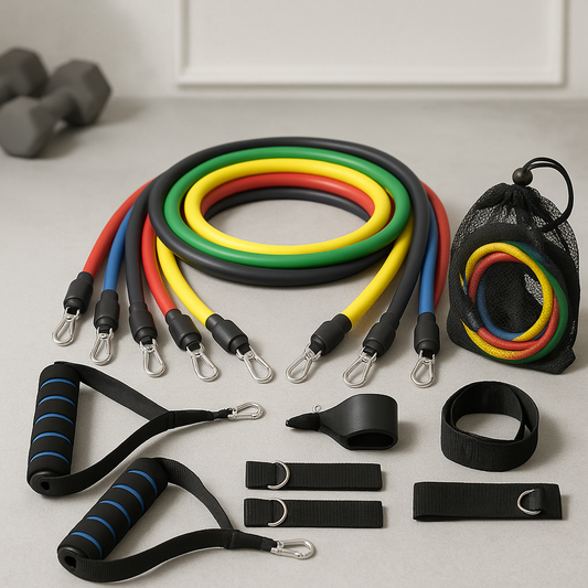 11-Piece Resistance Band Workout Set - Outlet Zone