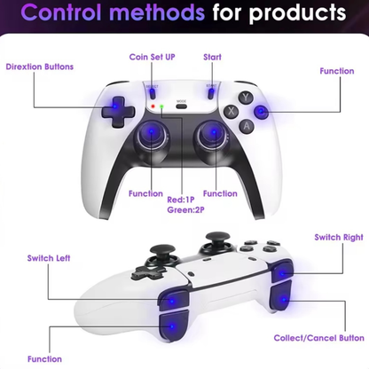 M15 4K Retro Game Stick – 64GB | 40,000+ Games | Dual Wireless Controllers - Outlet Zone