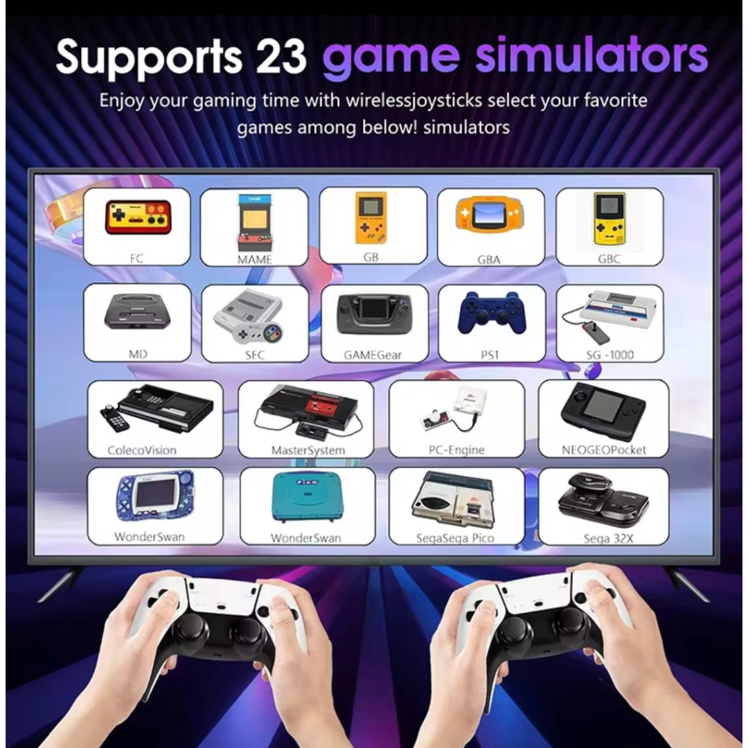 M15 4K Retro Game Stick – 64GB | 40,000+ Games | Dual Wireless Controllers - Outlet Zone