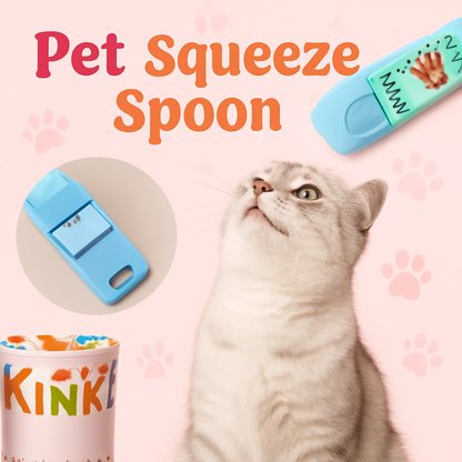Pet Squeeze Spoon Feeder – Mess-Free Feeding for Cats & Dogs - Outlet Zone