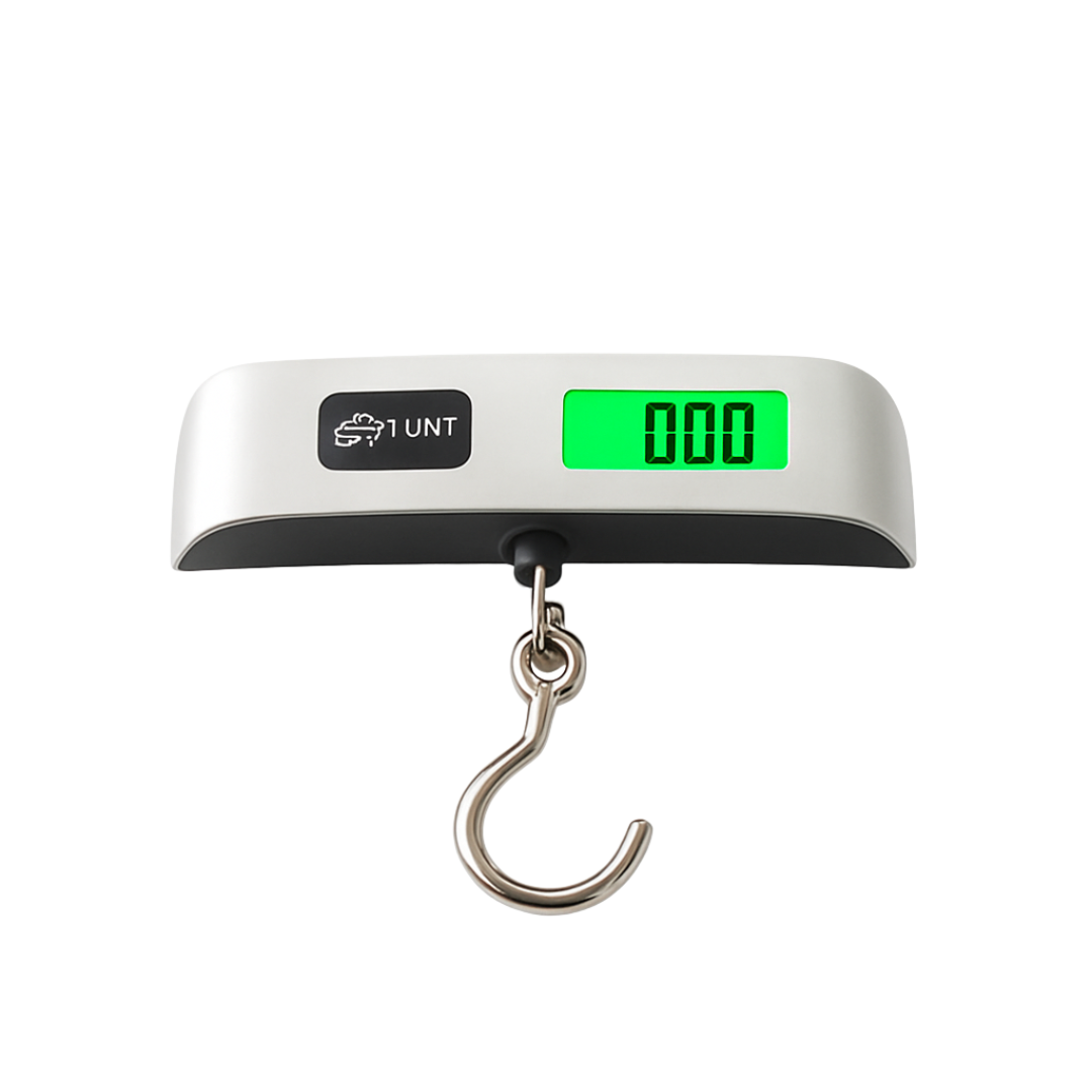 Portable Digital Scale with hook – 50kg / 110lb LCD Hanging Luggage Weighing Scale - Outlet Zone