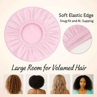 Heatless Curling Set with Satin Sleep Cap – Wake Up to Perfect Curls - Outlet Zone