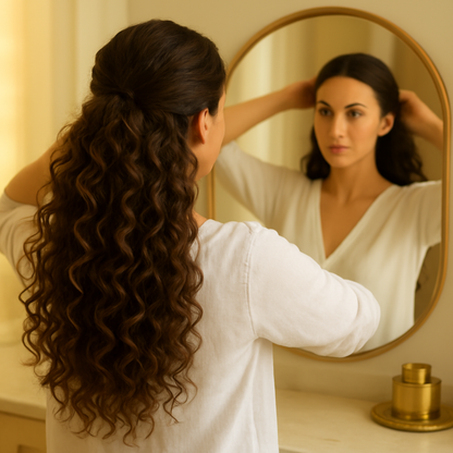 Heatless Curling Set with Satin Sleep Cap – Wake Up to Perfect Curls - Outlet Zone