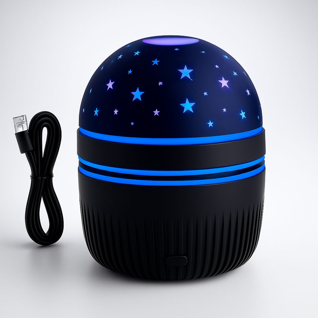 Rotating LED Star Projector Night Light – Starry Sky Effect - Outlet Zone