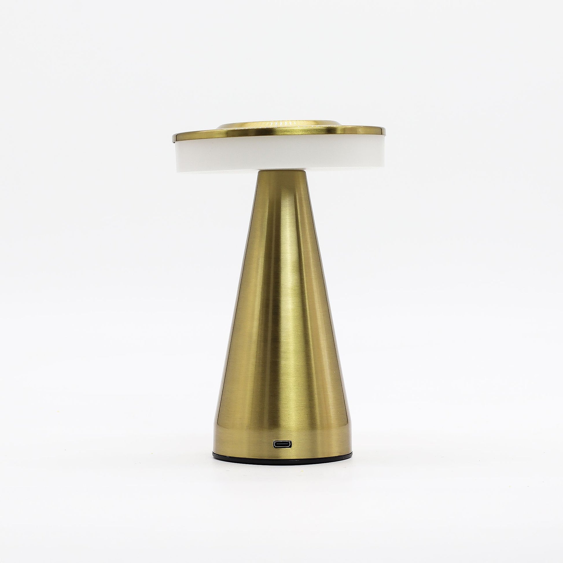 Touch Lamp - Tall Stem Copper - USB (C) - Rechargable  (400 Watt) - Outlet Zone