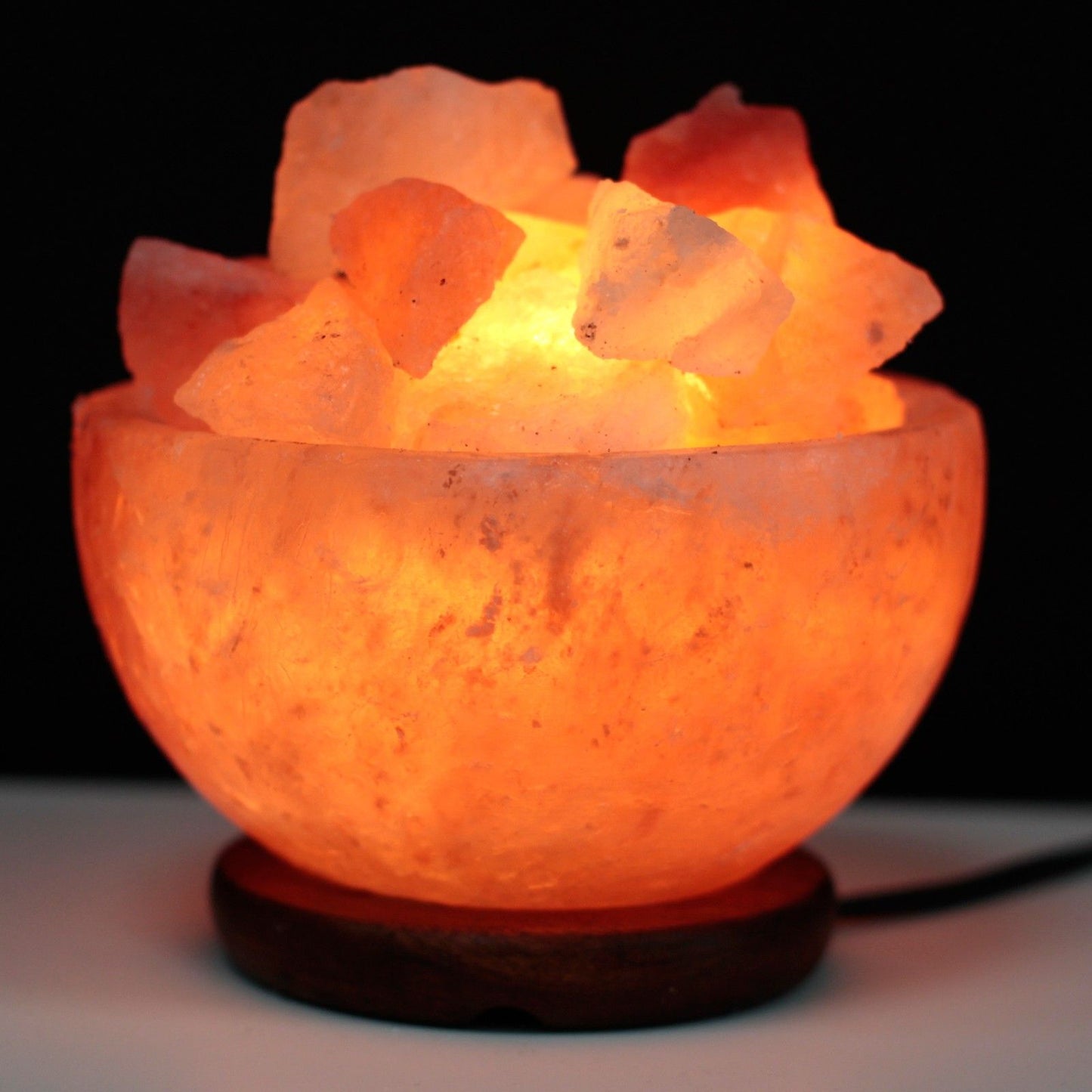 Salt Fire Bowl and Chunks - 15cm x 9cm - Outlet Zone
