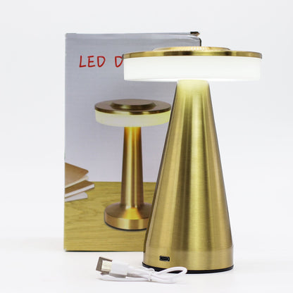 Touch Lamp - Tall Stem Copper - USB (C) - Rechargable  (400 Watt) - Outlet Zone
