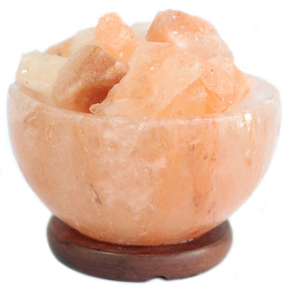 Salt Fire Bowl and Chunks - 15cm x 9cm - Outlet Zone